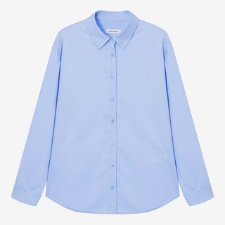 BASIC HOUSE 女款TR彈性纖維防皺長袖襯衫 LZWS0202