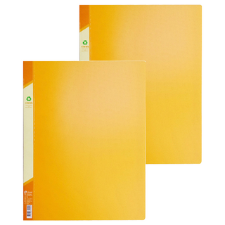 SUANDER 雙德文具 A4資料簿, 黃色, 2本