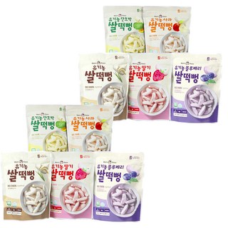 Well&Good 美味風景 米香餅 原味+草莓口味+藍莓口味+蘋果口味+南瓜口味, 125g, 2組