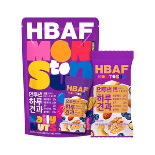 HBAF Mon To Sun每日堅果隨身包 紫款, 200g, 1袋