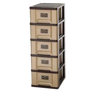 KEYWAY 聯府 加州收納櫃, 咖啡色, 5層