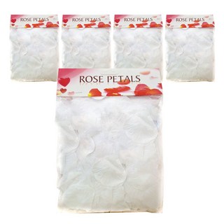 JOYPARTY 婚禮花灑花瓣, 白色, 5個