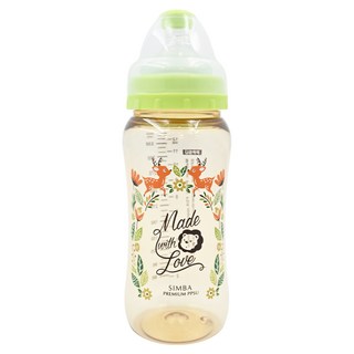 Simba 小獅王辛巴 桃樂絲 PPSU寬口葫蘆大奶瓶, 果綠色, 360ml, 1瓶