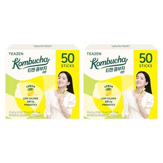 TEAZEN 茶禪 康普茶沖泡粉 檸檬口味, 5g, 50條, 2盒
