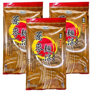 新宏 蕎麥麵線 台灣製造, 3包, 360g