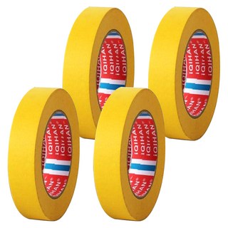 iQIHAN DADA Color 紙膠帶 黃色 20毫米x20公尺, 4捲