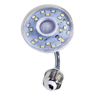 明沛 2W LED紅外線感應燈 E27彎管款 移動感應式LED燈泡, 白光, 2個