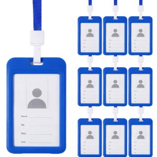 Momo Store 員工證門禁卡套掛繩, 藍色, 10套