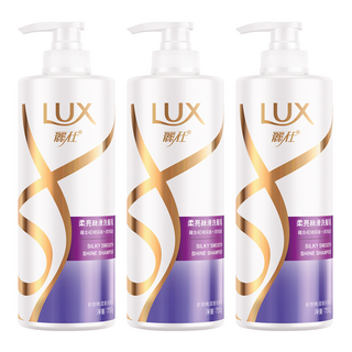 LUX 麗仕 洗髮乳 柔亮絲滑 針對乾澀脆弱髮質, 750g, 3瓶