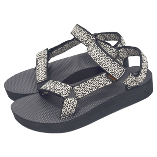 Teva Midform Universal 戶外機能防水女涼鞋, 250mm, 波西米亞黑白色