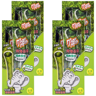 mam moth 泰式烤海苔捲, 零脂肪低熱量，精選高級紫菜再淋上焦糖，爽脆口感讓您欲罷不能, 15g, 4盒