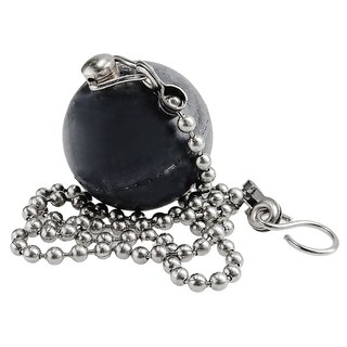 Elephant Waters 沐象 球型水塞 鋼鍍鉻 PP材質, 黑色