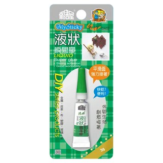 修繕屋 DA02 液狀瞬間膠 3g 適用於金屬/皮革/布/塑膠/玻璃/紙張 多用途快速接著 Set 6卡, 1個