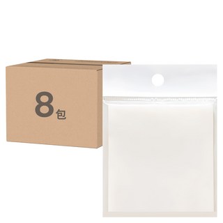小麥購物 透明便利貼 G135 24g, 8包, 8個, 小款