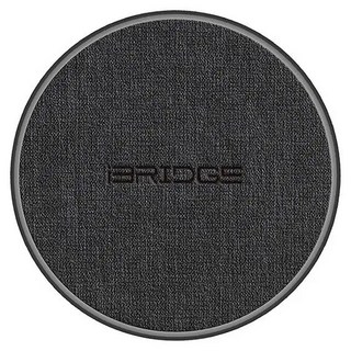 iBRIDGE 鋅合金無線快充充電盤 IBW008 100 x 100 x 10mm 15W 原廠保固, 黑色, 1個