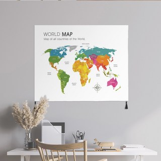 假想海報, 世界地圖 彩色地圖