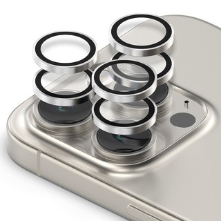 모란카노 메탈 링 카메라 렌즈 강화유리 2p 세트 실버, 1세트