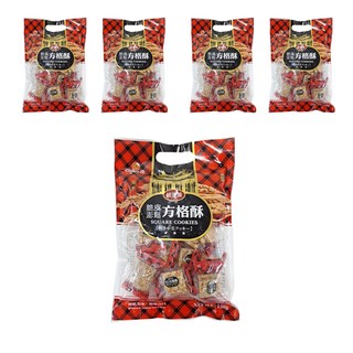 Chiao-E 巧益 脆皮澎鬆鹹蛋黃方格酥 蛋素, 150g, 5袋