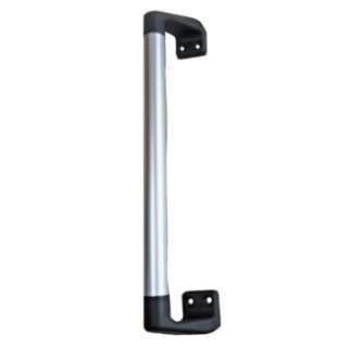 感恩使者 30度斜角安全扶手, 鋁製, 銀/黑, XL, 銀 + 黑, 1支