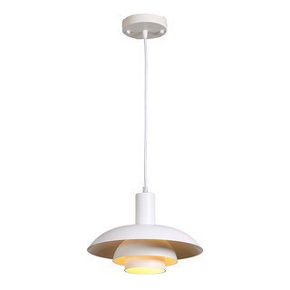 honey comb 北歐風飛碟餐廳吊燈 kc2277-65 簡約現代 吊線可調 金屬烤漆, 白色