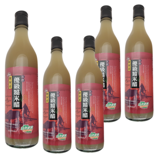 陳稼莊 優級糙米醋, 600ml, 5瓶