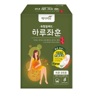 예지미인 쑥 찜질패드 하루좌훈 순면 생리대 날개형 5p, 1개