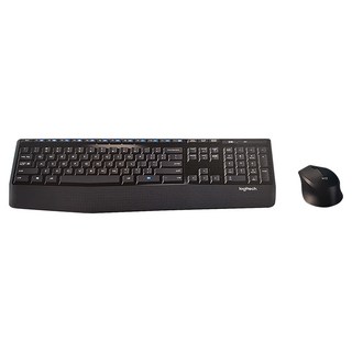 logitech 羅技 無線鍵盤滑鼠組 原廠保固, MK345, 藍黑色, 1組