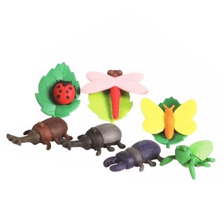 Iwako 造型橡皮擦 昆蟲森林 1組, 可拆卸, 組合式