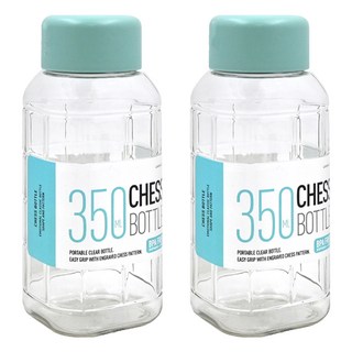 LocknLock 樂扣樂扣 沁涼隨身PET水壺, 藍綠色, 350ml, 2個