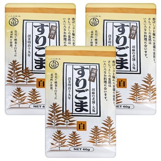 九鬼 深煎白芝麻粉 2503, 60g, 3包