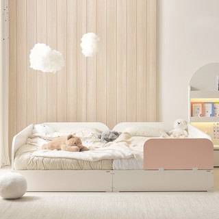 꿈꾸는요셉 앙팡 패밀리 침대 + 전면가드 + 쿨젤 메모리폼 20T + 틈새 매트리스 세트 방문설치, 핑크