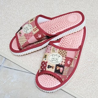 건강 지압 실내화 여성, 핑크, 1개