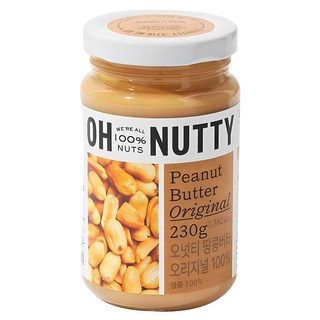OH NUTTY 原味花生醬, 230g, 1罐