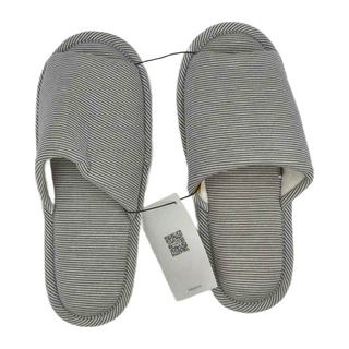 HOLA 和樂家居 伊登柔軟針織布質拖, 礫石灰, 1雙