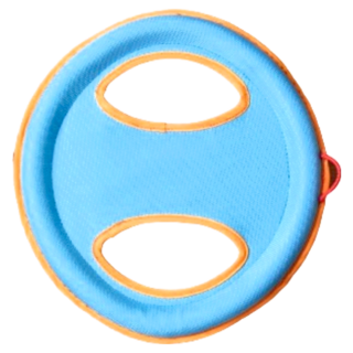 EETOYS 宜特 互動飛盤, 帆布材質 耐撕咬, 直徑25cm 全齡犬適用, 拉環布, 1個