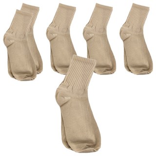 好棉 美拉德 簡約百搭素色堆堆襪, 30cm, 膚色