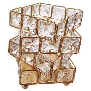 aibo 水晶魔方無火香薰擴香晶石燈 小夜燈 贈香薰精油(薰衣草) USB供電 三色燈光 10檔亮度, OO-N22X3V1