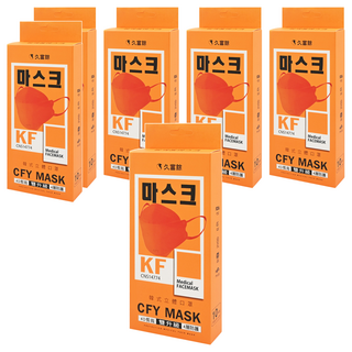 久富餘 KF94韓版 4層立體醫療口罩 未滅菌, 經典愛馬仕, 10片, 6盒