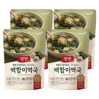 Dongwon 東遠 Yangban 兩班 蛤蜊海帶湯調理包, 460g, 4包