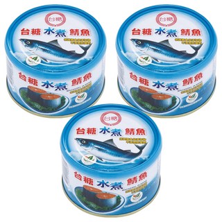 台糖 水煮鯖魚 保證無食品添加物 雙潔淨標章, 220g, 3罐