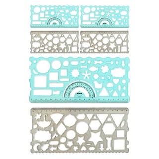 misoro 造型繪圖尺組 #1195 6個, 款式隨機