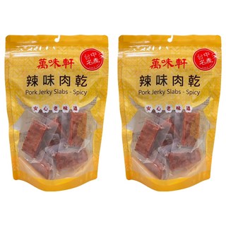 萬味軒 辣味豬肉乾 台中名產, 330g, 2包