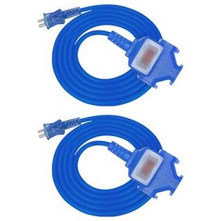 PowerSync 群加 2P 1對3工業用動力延長線, 2m, 2條, 藍色