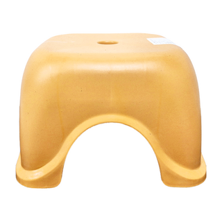 莫蘭迪色加厚四腳可疊加收納椅凳 小款 - 楓葉黃, 1個