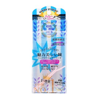 Super Love 強力膠條 隱形膠條 1mm極細纖維 100枚入 附贈收納盒 Y棒, 隱形, 1組