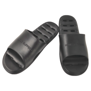 素色浴室排水拖鞋 XL(44~45碼) 防滑排水, 黑色, 1雙