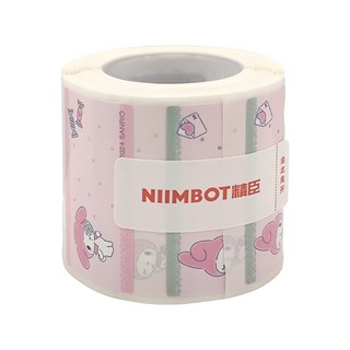 Niimbot 精臣 B21S/B1 專用防水貼紙 40*20mm 甜心美樂蒂 標籤紙, 40 x 20mm, 315張, 1個