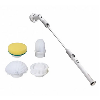 長柄無線電動清潔刷, 充電款 白色, 1支