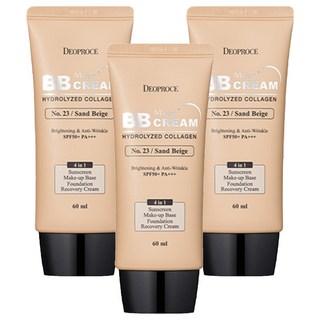 DEOPROCE 迪普詩 魔法BB霜 SPF50+ PA+++, 23 Sand Beige, 60ml, 3條
