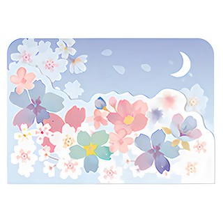 CARD LOVER 信的戀人 萬用卡, 1個, 月下夜櫻